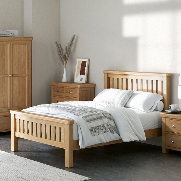 Portland Oak Bed Frame