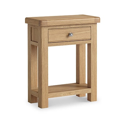 Portland Oak 1 Drawer Telephone Table