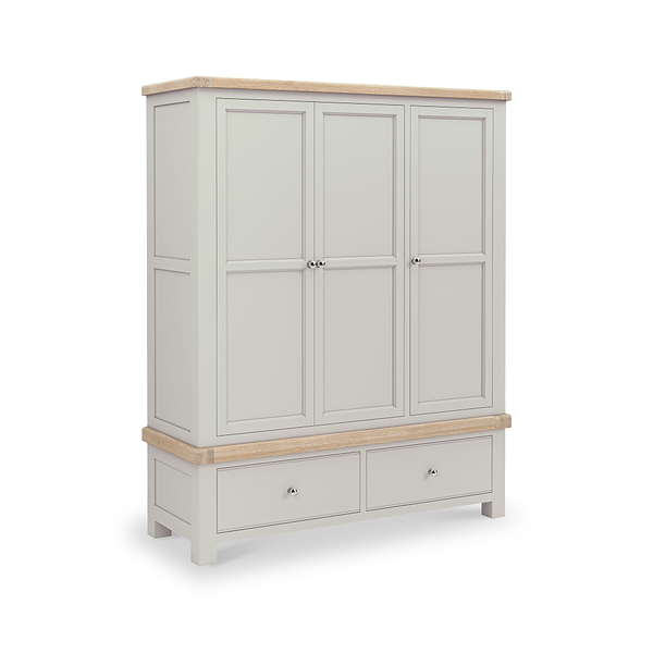 Penzance 2 Drawer Triple Wardrobe