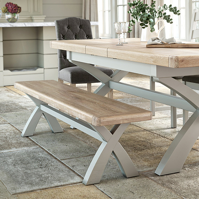 Penzance 200cm Cross Leg Bench