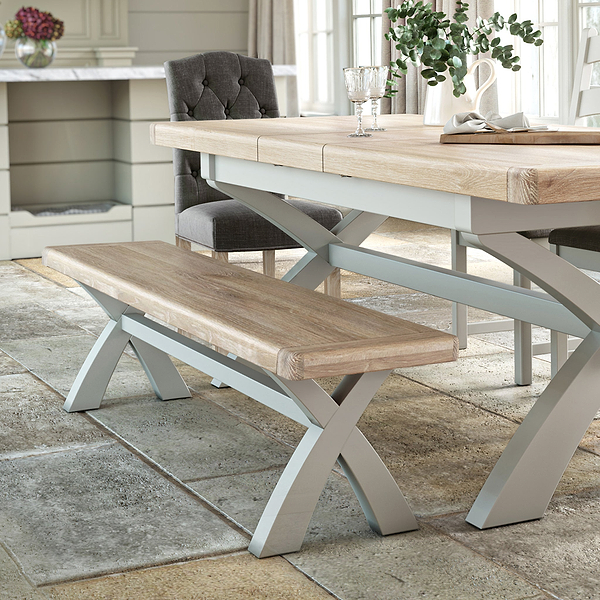 Penzance 200cm Cross Leg Bench
