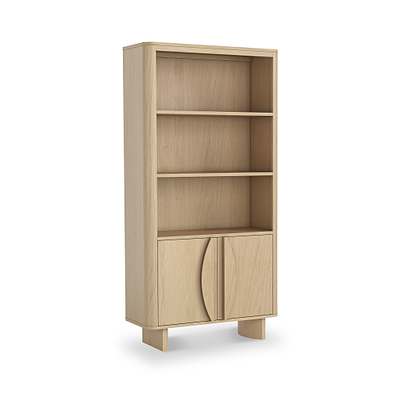 Whitstone Oak Large Storage Bookcase