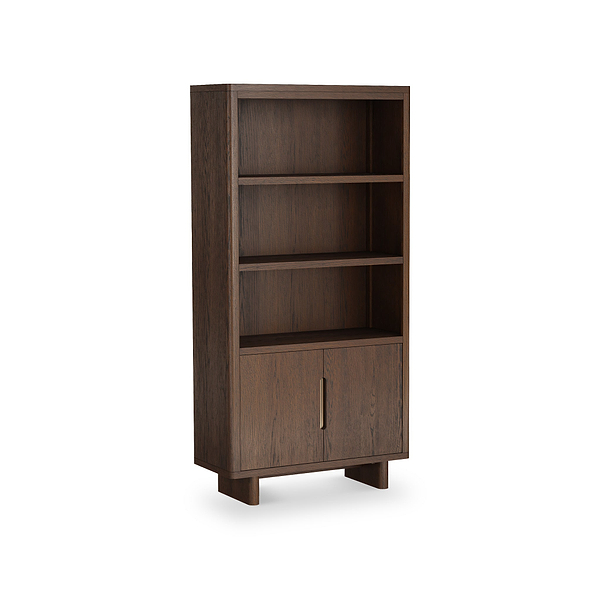 Mylor Oak 2 Door Display Bookcase