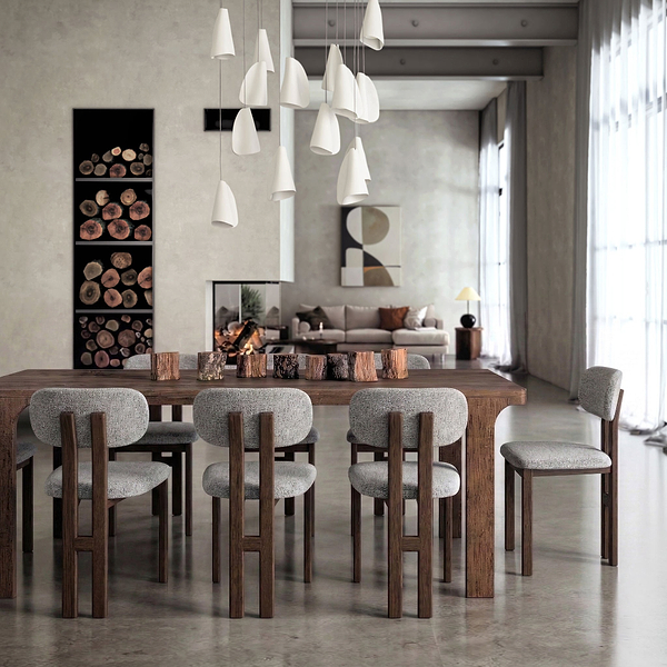 Mylor Oak Grey Dining Chair