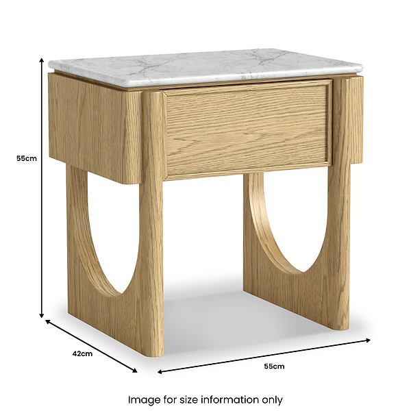 Nyssa Marble Top Side Table