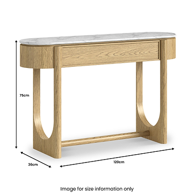 Nyssa Marble Top Console Table