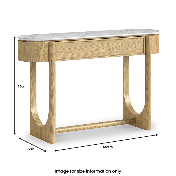 Nyssa Marble Top Console Table