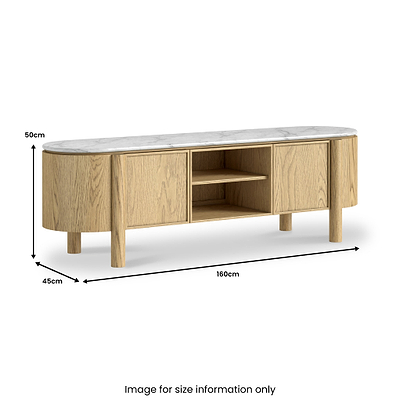 Nyssa Marble Top 160cm TV Unit