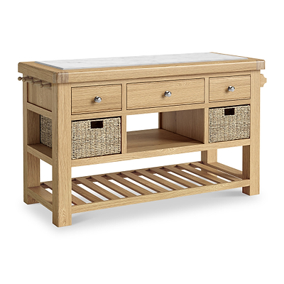 Portland Oak Large Kitchen Island