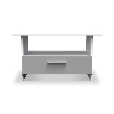 Blakely Grey and White 1 Drawer Coffee Table
