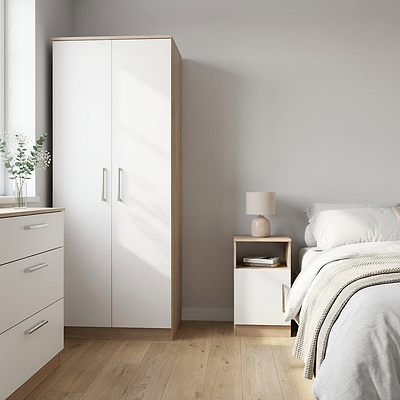 Blakely White & Light 3 Piece Bedroom Set