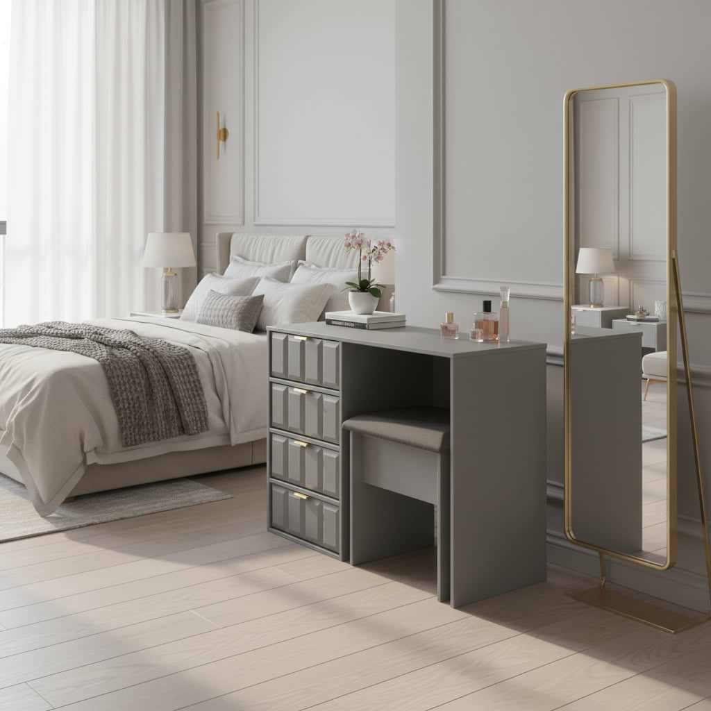 Harlow Dressing Table & Stool Set