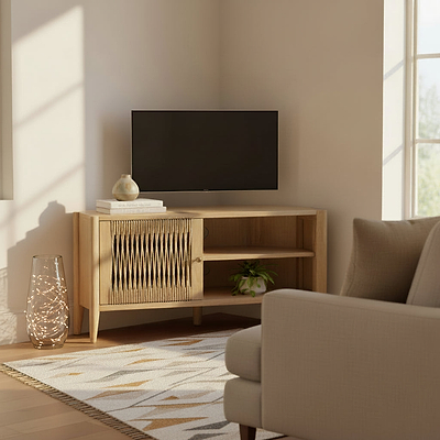 Harborough Oak Corner TV Unit