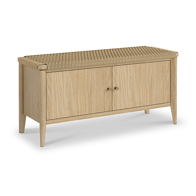 Harborough Oak Storage Bench
