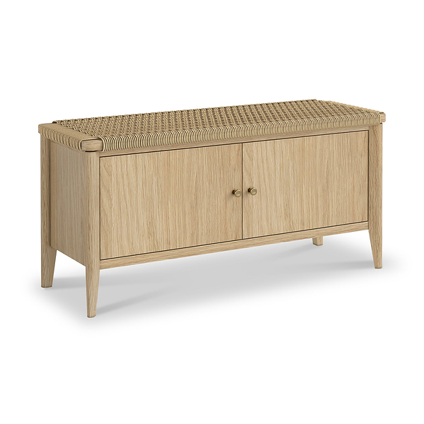 Harborough Oak Storage Bench