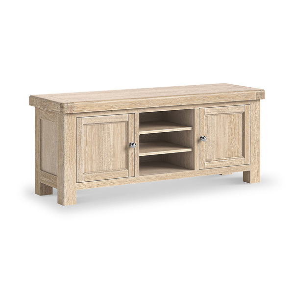 Portland Washed Oak 140cm TV Unit