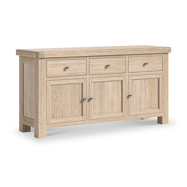 Portland Washed Oak Large Sideboard
