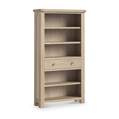 Portland Washed Oak Large Bookcase
