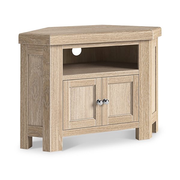 Portland Washed Oak Corner TV Unit
