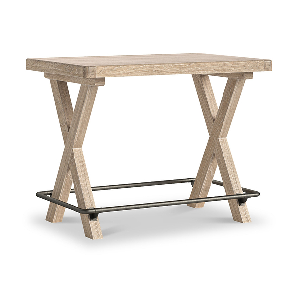 Portland Washed Oak 130cm Bar Table