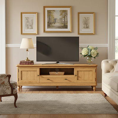 Alderley Oak 160cm Wide TV Unit