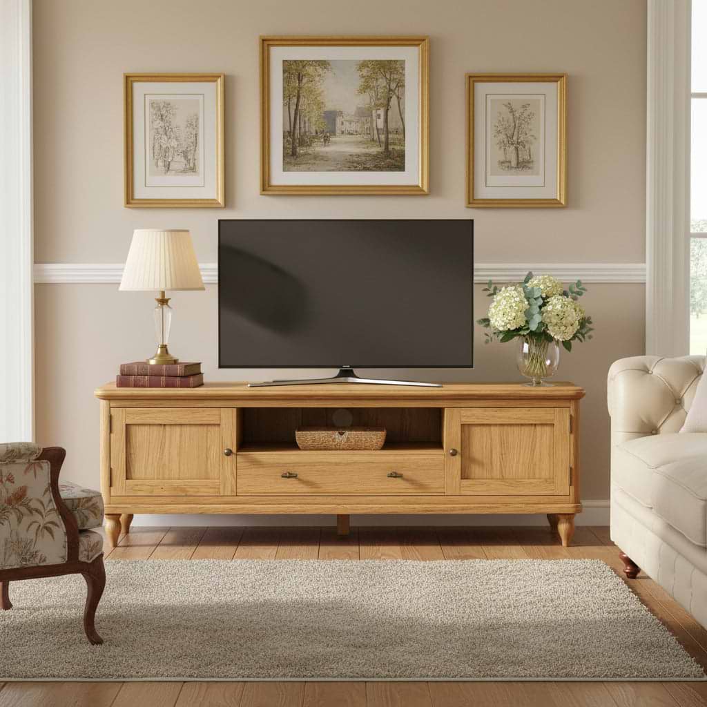 Alderley Oak 160cm Wide TV Unit