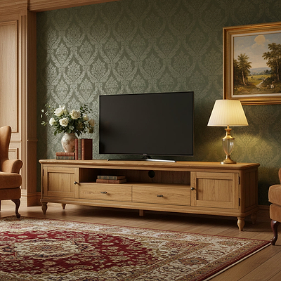 Alderley Oak 200cm Extra Wide TV Unit