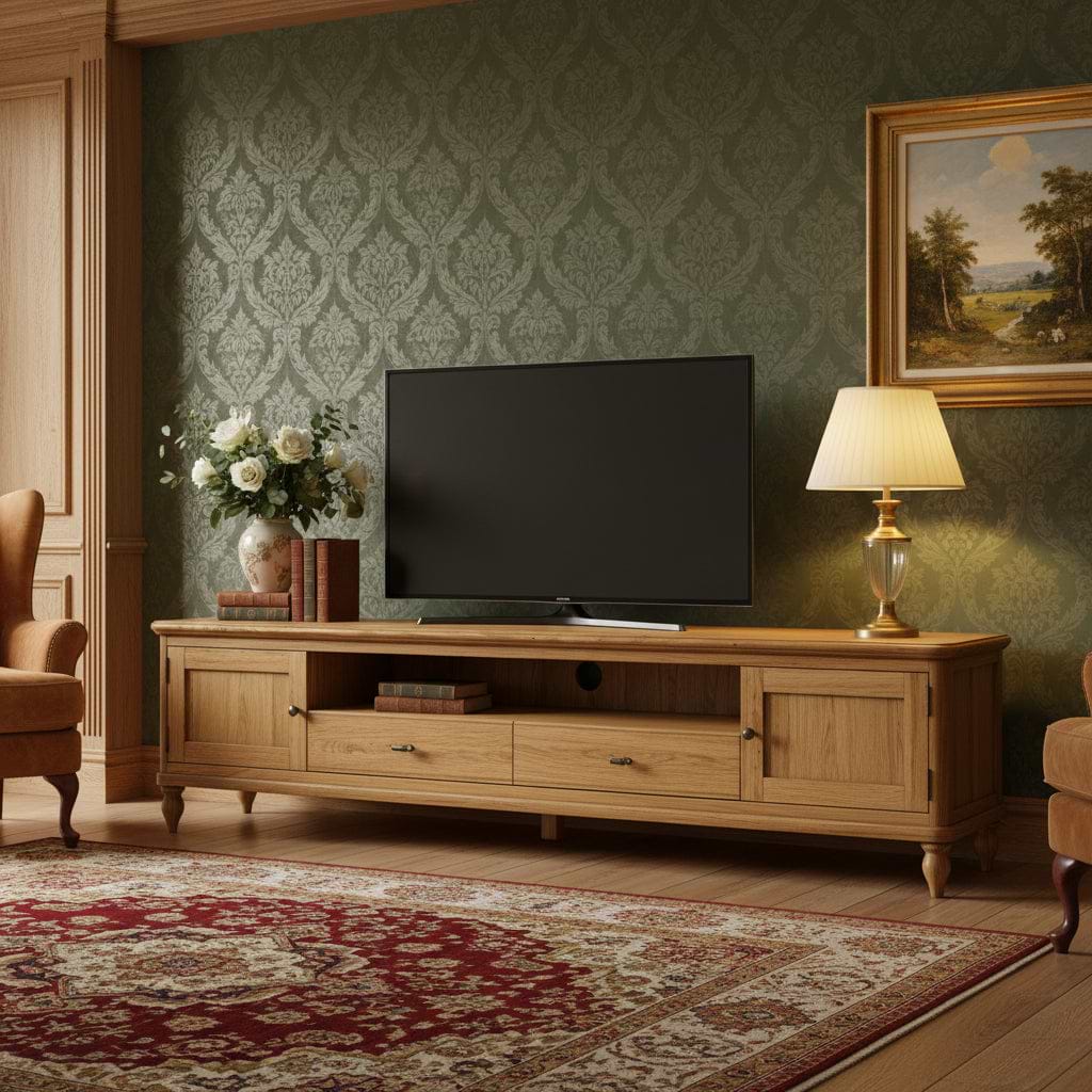 Alderley Oak 200cm Extra Wide TV Unit