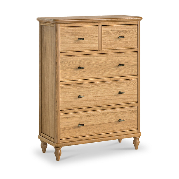 Alderley Oak 2 Over 3 Drawer Chest