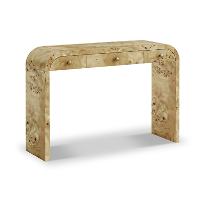 Calder Light Burl Console Table