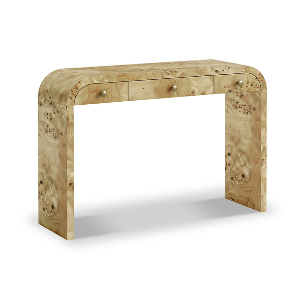 Calder Light Burl Console Table