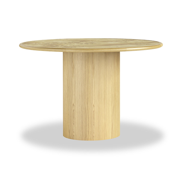Calder Light Burl 120cm Round Dining Table