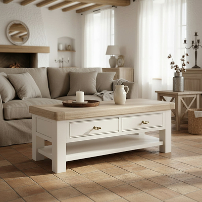 Belmont 2 Drawer Coffee Table