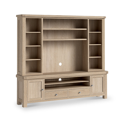 Portland Washed Oak TV & Media Storage Unit