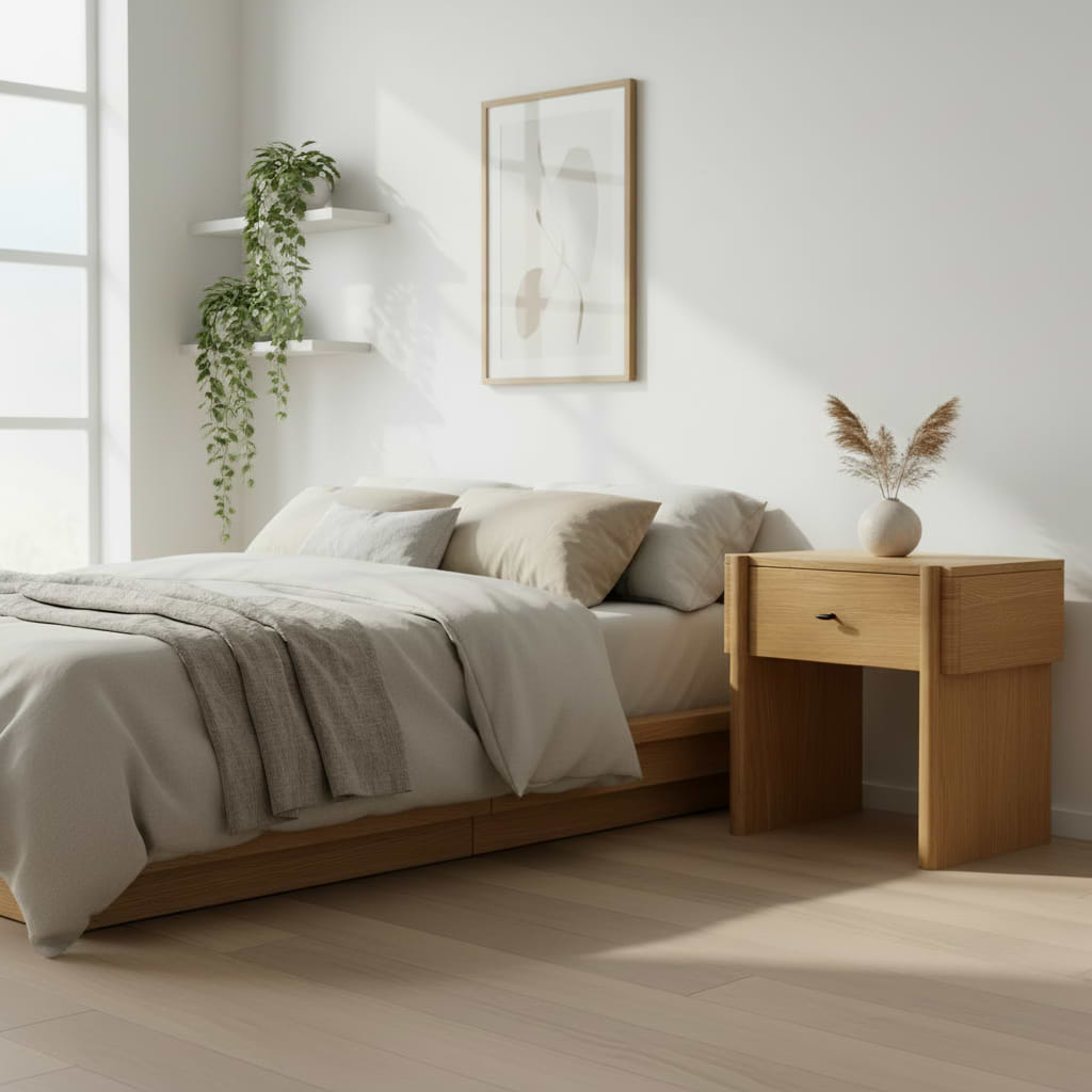 Arden Oak Bedside Table