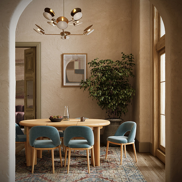 Arden Oak 120-170cm Oval Extendable Dining Table