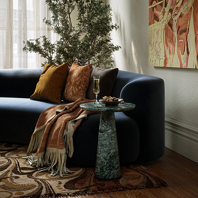 Langham Marble Round Side Table