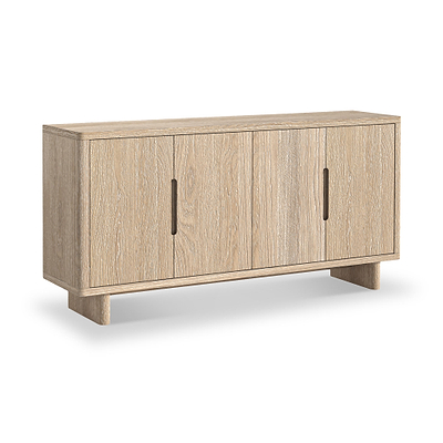 Mylor Washed Oak 4 Door Sideboard