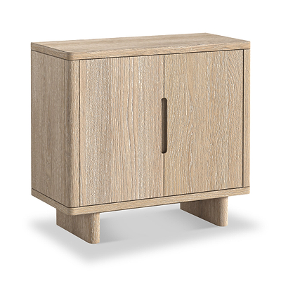 Mylor Washed Oak 2 Door Shoe Storage Unit