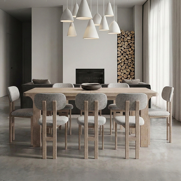 Mylor Washed Oak Grey Dining Chair