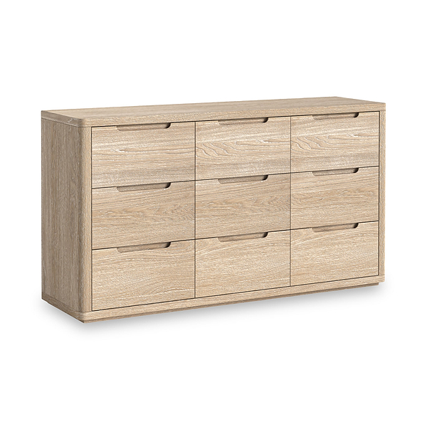 Mylor Washed Oak 9 Drawer Chest