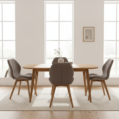 Belrose Textured Fabric Dining Chair
