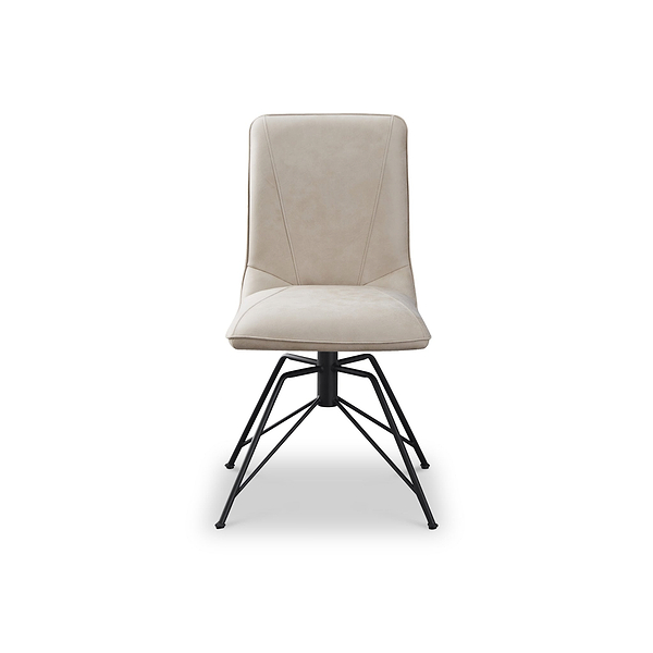 Calmore Taupe Faux Suede Dining Chair