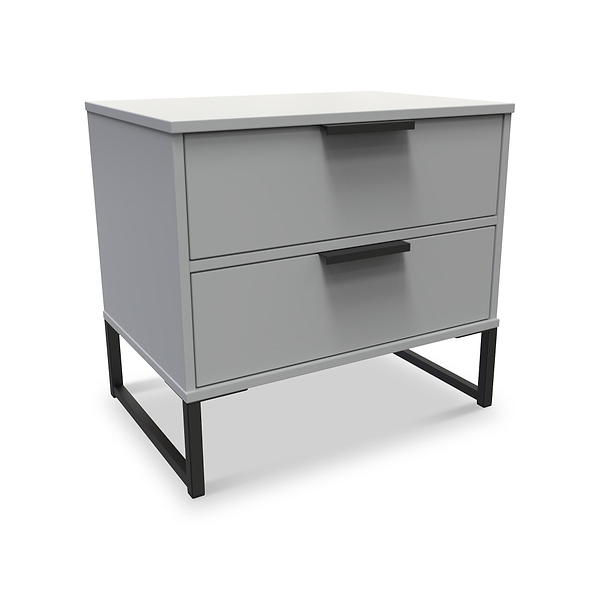 Hudson 2 Drawer Bedside Table
