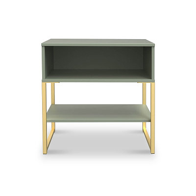 Hudson Open Drawer Bedside Table with Lower Shelf