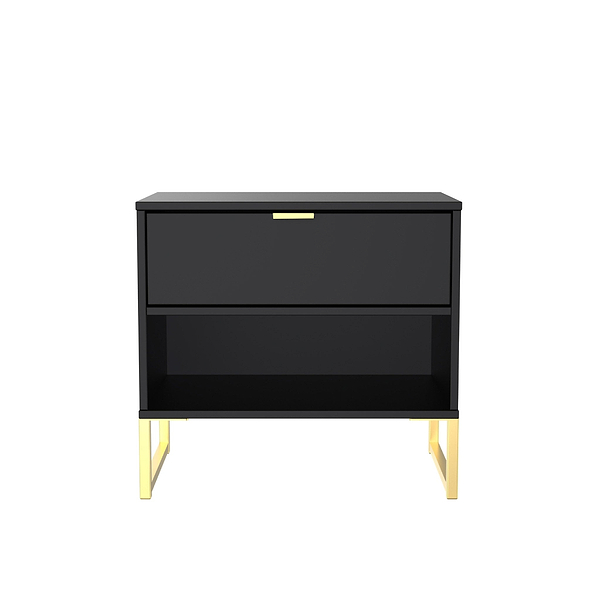 Hudson 1 Drawer with Open Shelf Side Table