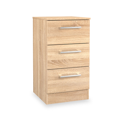 Hadley 3 Drawer Bedside Table