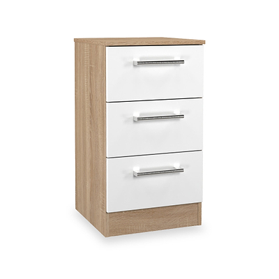 Hadley 3 Drawer Bedside Table