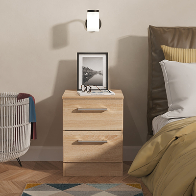 Hadley 2 Drawer Bedside Table