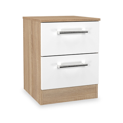 Hadley 2 Drawer Bedside Table
